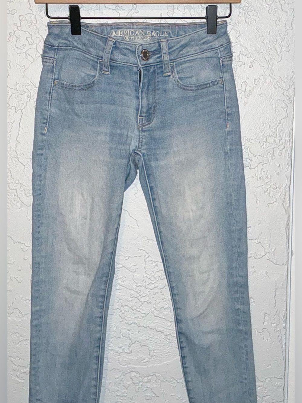 American Eagle Outfitters Light Wash Womens Super Super Stretch Jegging Jeans - Picture 2 of 6